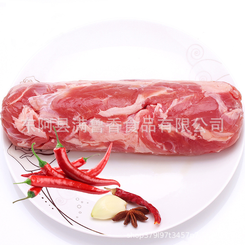 厂家批发7.15斤纯驴肉卷火锅鲜驴肉食材牛肉片火锅牛肉砖厂家货源|ru