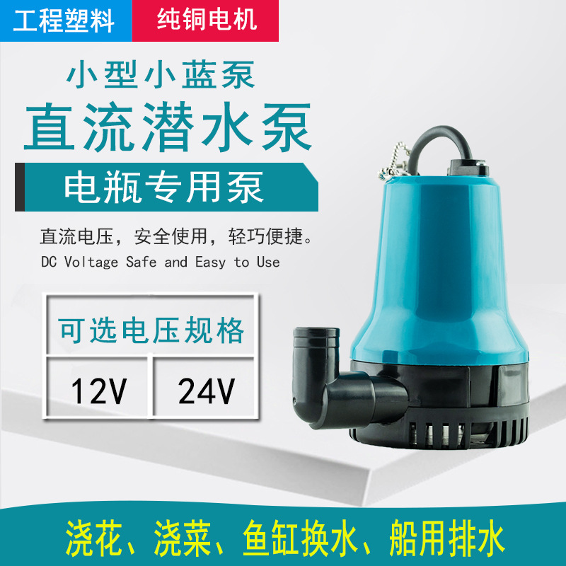 DC pump 12V24V miniature Water pump household Pump Agriculture Pouring small-scale Submersible pump Marine