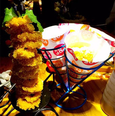 錐形小吃架配套產品小吃隔油紙袋三角紙袋印花錐形炸雞盒200個/包