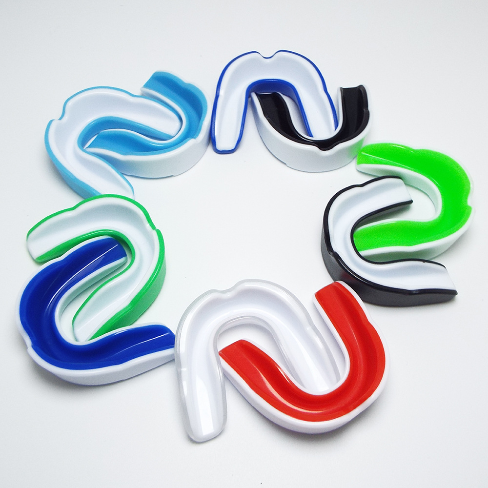 厂家批发单面双色护齿套拳击散打篮球运动跆拳道护具成人硅胶牙套|ms