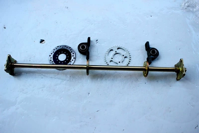 DIY üçtəkərli dördtəkərli motosiklet ATV kart modifikasiya aksesuarları 1 m arxa ox