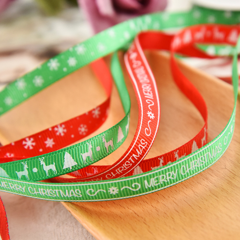 Christmas Ribbon Spot 1cm Small Roll  Ribbon Gift Wrapping Ribbon display picture 5