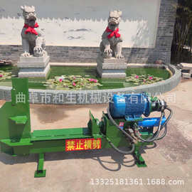 林场卧式液压劈木机厂家直供图片实拍电动劈柴机液压油缸劈材机