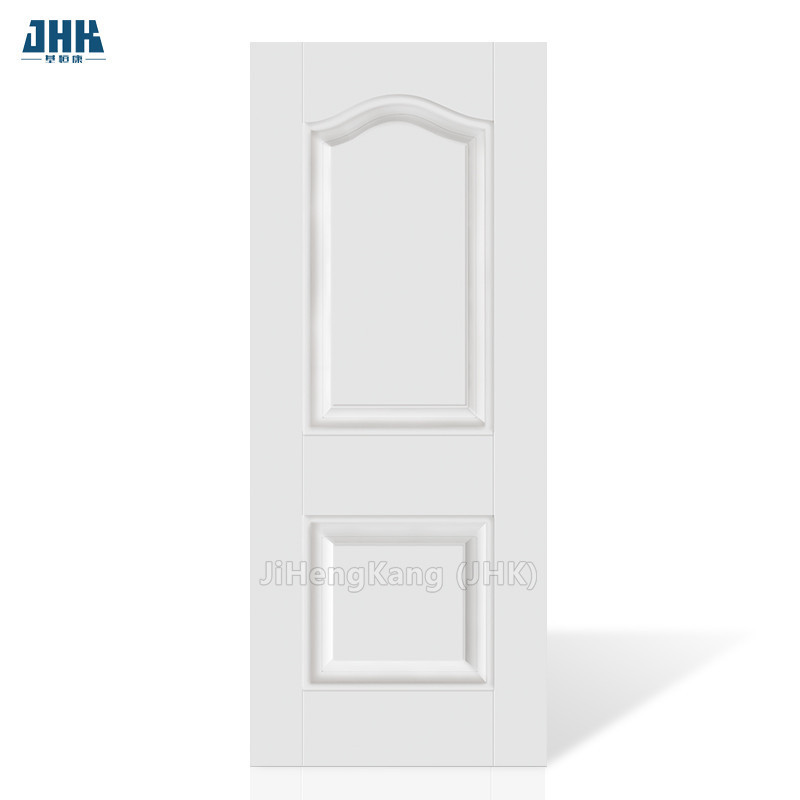 JHK-M01 high quality smooth plywood white primer molded door panel waterproof white molded door skin