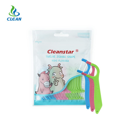 direct deal 48 branch 12 Zodiac children Floss Polymer Sliding Line Colorful Plastic Bagged Floss