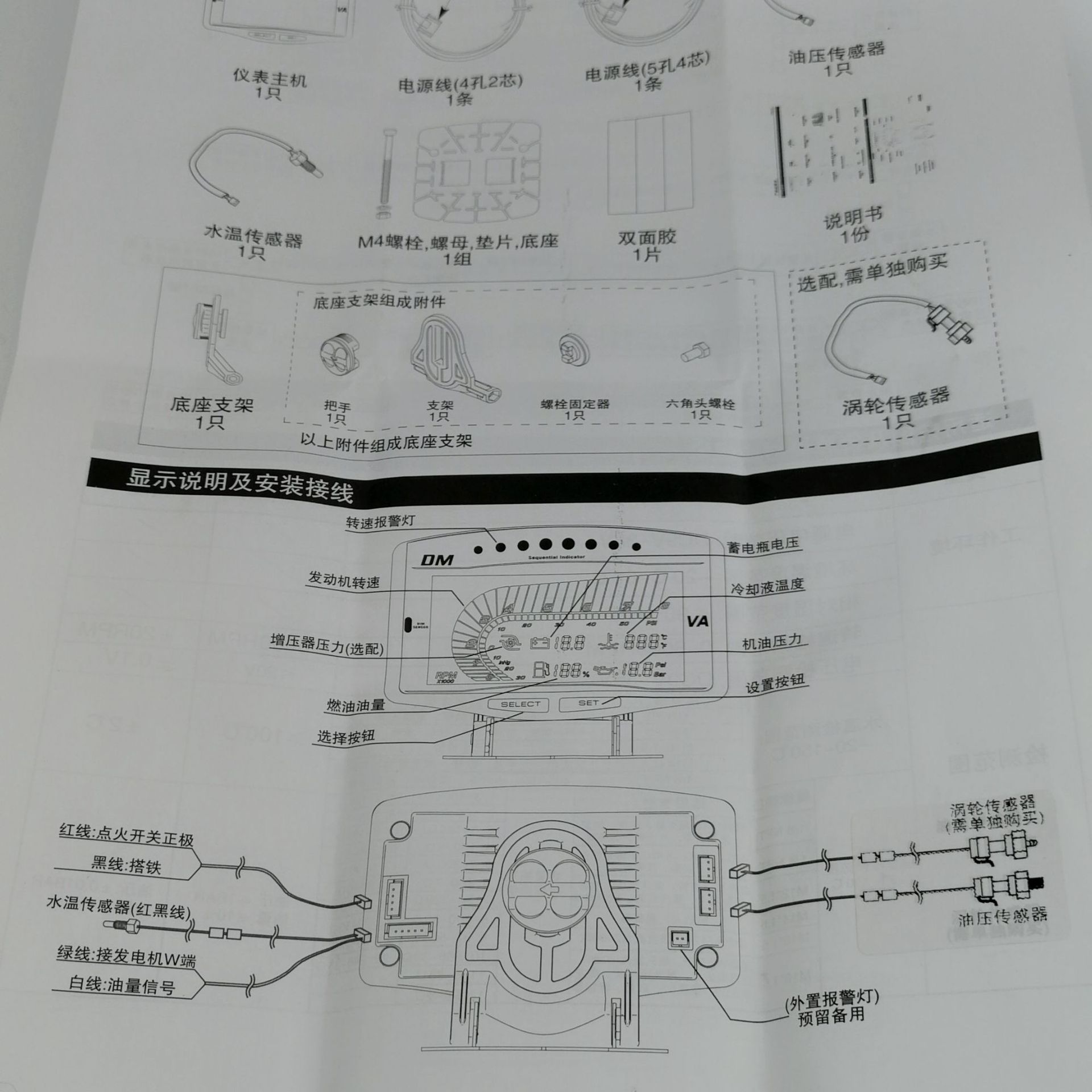 五合一组合表4