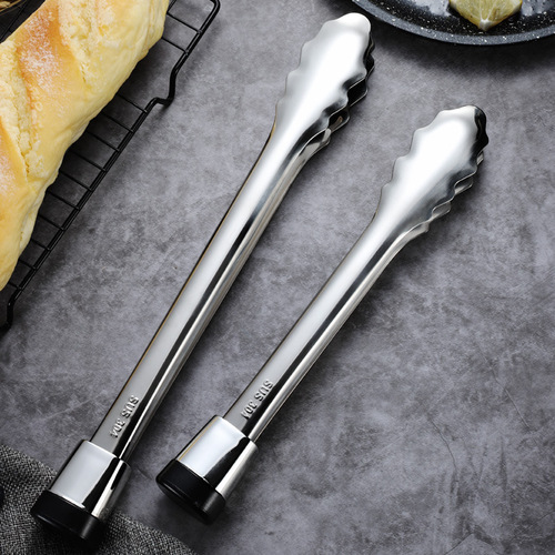 304 Stainless Steel Vertical BBQ Sandwich Holder Creative Household Multifunctional Food Clip Steak Clip Cooking Utensil