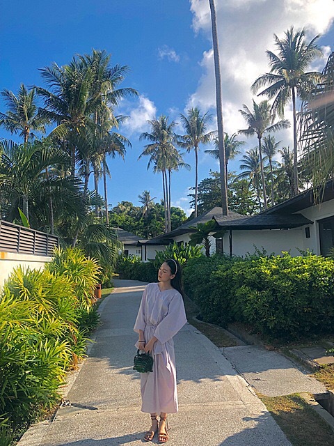 当然 薰衣草紫连衣裙 二次元显瘦夏季面料 现货