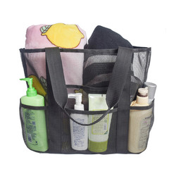 Summer vacation supplies beach storage bag hot spring travel kit mesh makeup bag