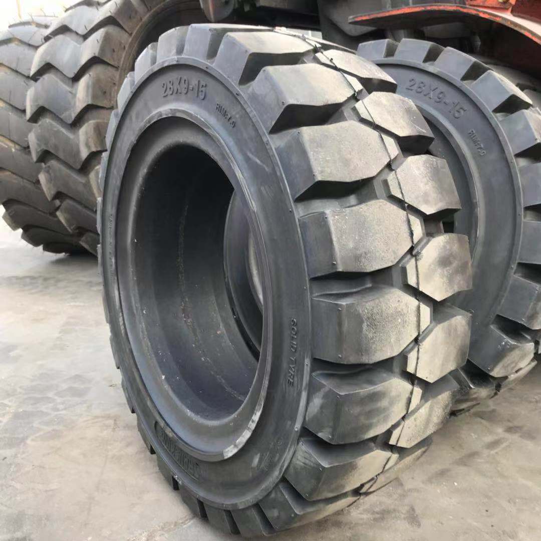 厂家供应实心轮胎250 300 26*9 28*9-15叉车轮胎林德 合力叉车