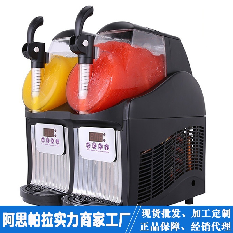 Mini commercial Double cylinder Snow melting machine small-scale Desktop cold drink Juicer JTKX-02 Beverage machine Manufactor Direct selling