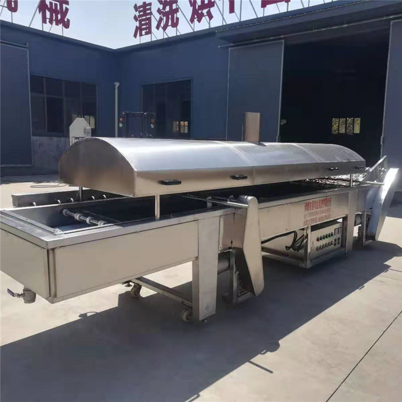 福鸿达薄脆油炸设备 简易型薄脆油炸机 连续式薄脆油炸机