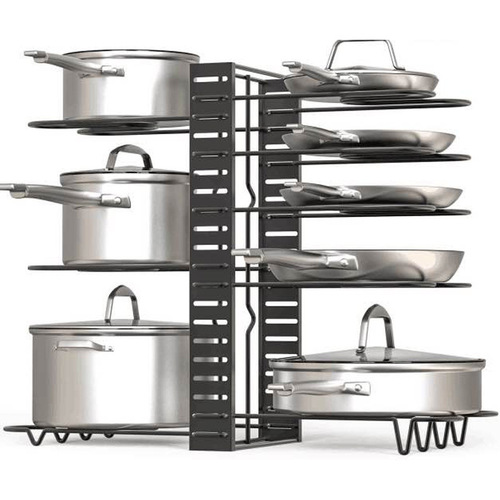 Amazon Same 5-layer 8-layer pot rack Kitchen cutting board vegetable rack pot lid rack multi-layer pot rack