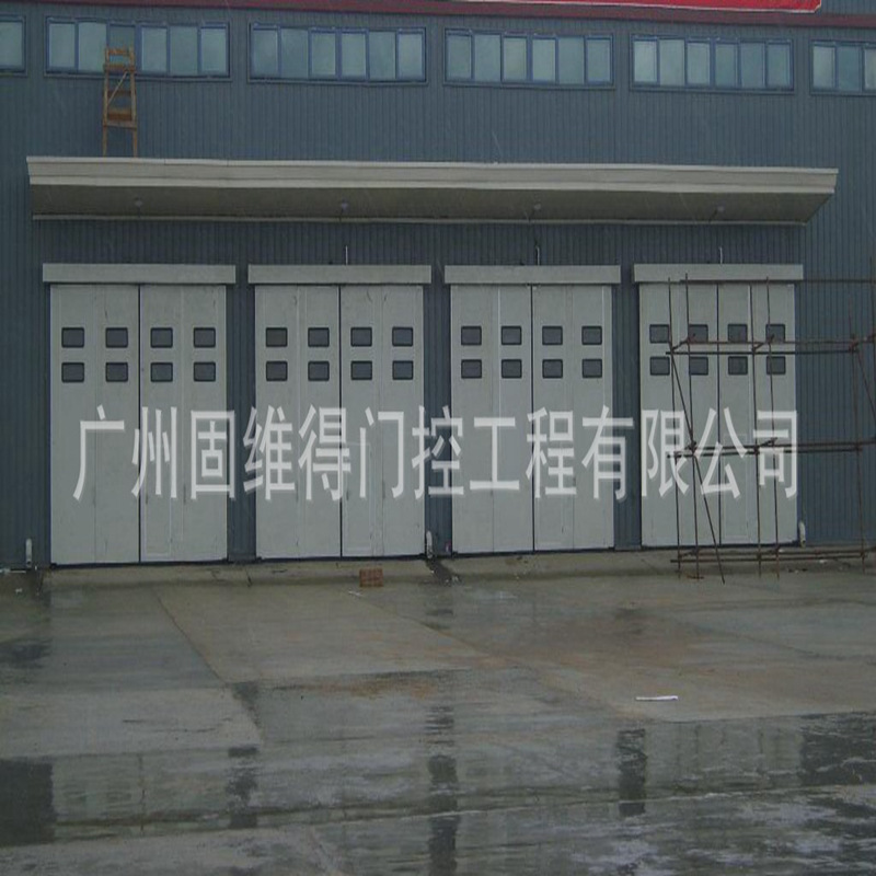 Large Industrial Electric Folding Doors for Workshops, Factories, and Garage Entrances, Direct Supply from the Factory, Processing and Installation Available, Foldable