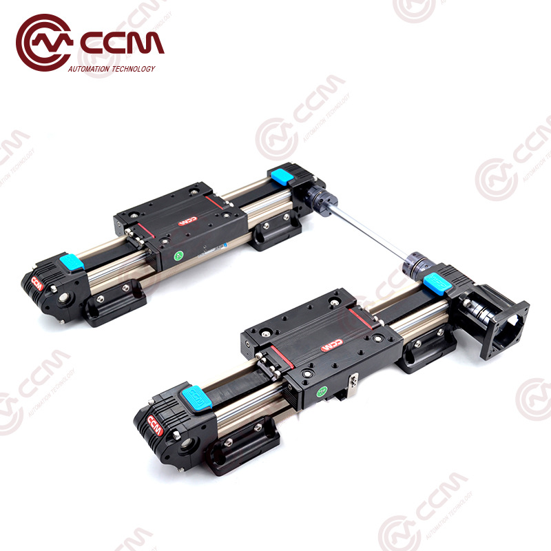 供应W60-35kg双轨同步皮带传动电动数控滑台平移线性CCM厂家模组