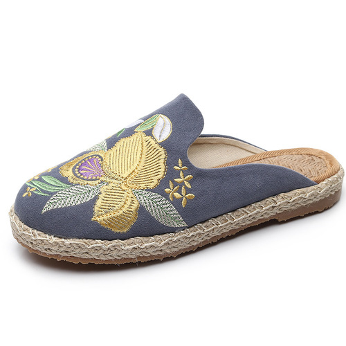 Tai chi kung fu shoes for women embroidered ethnic shoes handmade sandals