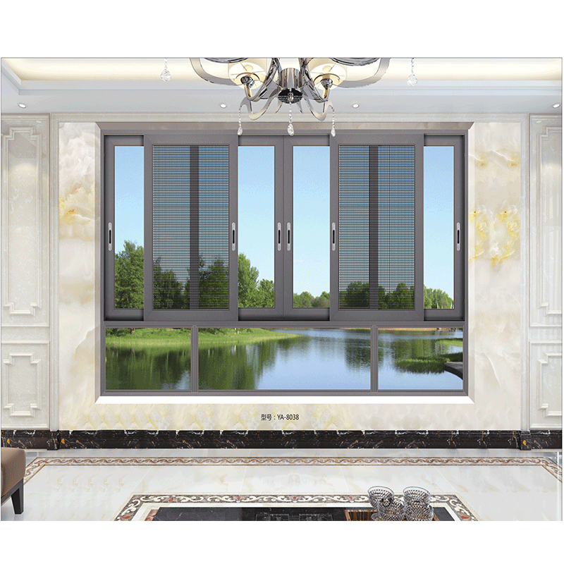 厂家定做断桥铝合金推拉窗钢化玻璃隔音封阳台门窗防虫平移窗户
