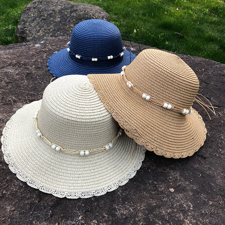 Fashion Flowers Sunscreen Foldable Straw Hat display picture 16