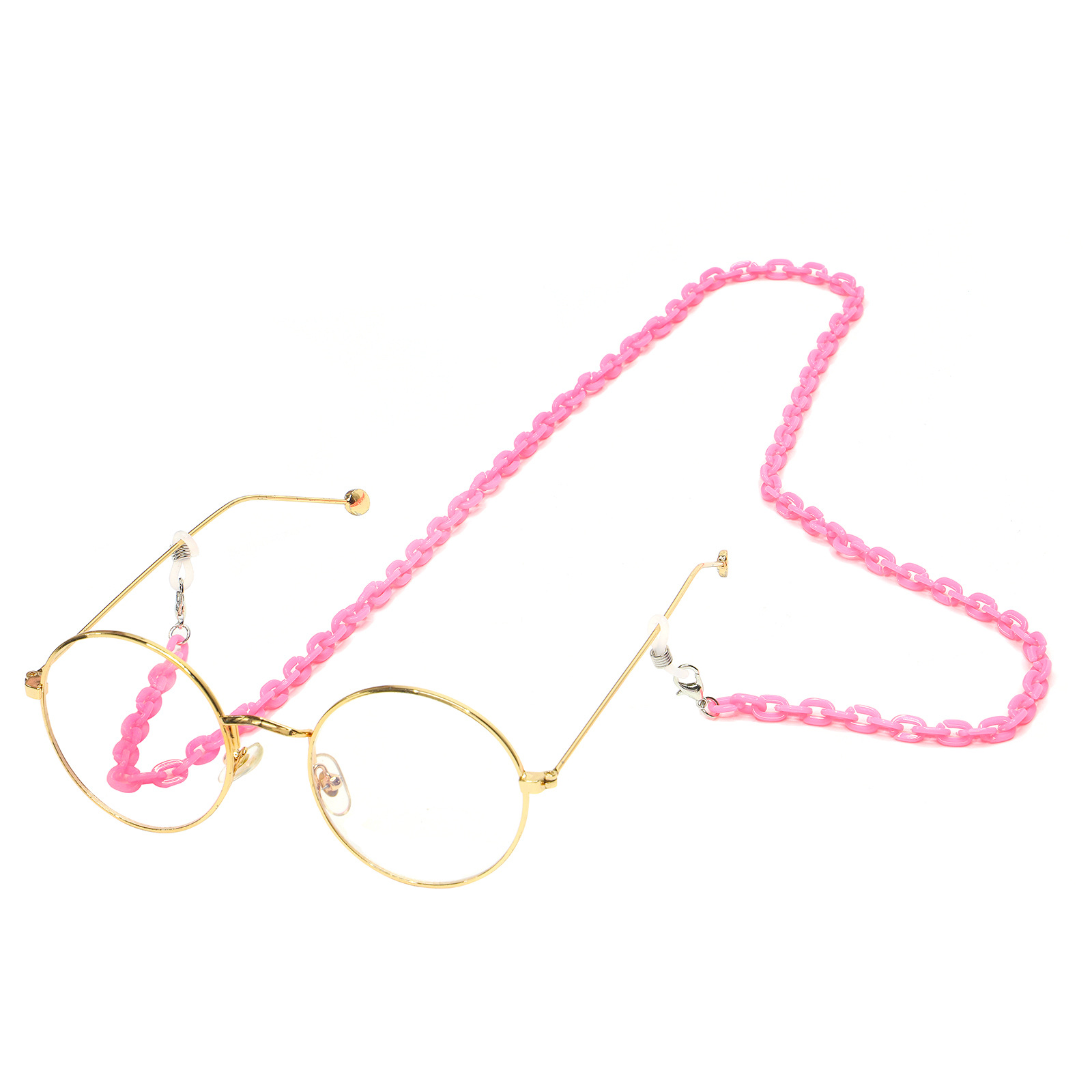 Resin Acrylic Plastic Acetate Hawksbill Leopard Print Glasses Cord Slim Chain Environmental Protection Eyeglasses Chain display picture 6