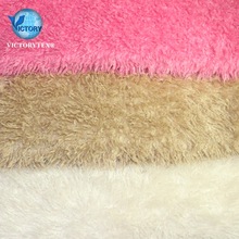 时尚皮草全涤特种落水滚束毛仿滩羊毛水晶萝卜丝人造长毛绒布面料
