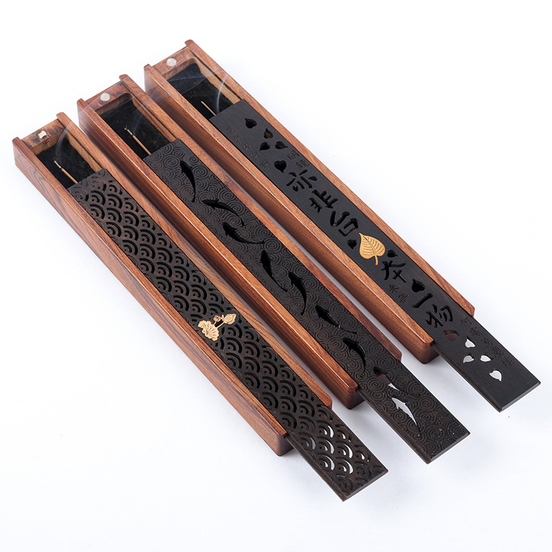 Push pull Incense burner incensory Home Office Lying incense box Aloe Sandalwood Incense burner Incense gift
