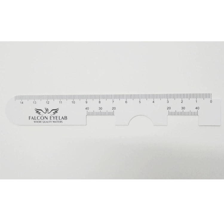 Изготовленная на заказ линейка межзрачкового расстояния для очков из ПВХ, может печатать мягкую линейку межзрачкового расстояния для очков с логотипом