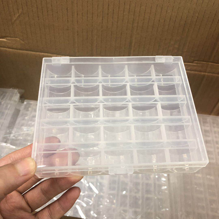 25只梭芯盒子 高透明高品质梭芯盒子 厂家直销（不包含梭芯）