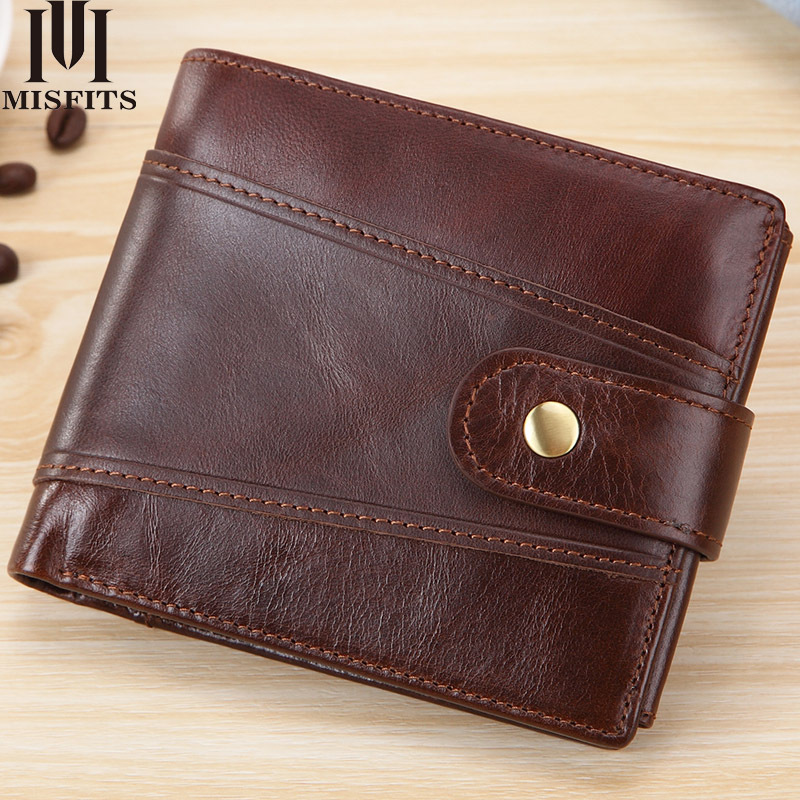 新款男士商務油蠟皮複古頭層牛皮錢包外貿爆款多卡位手抓包定制