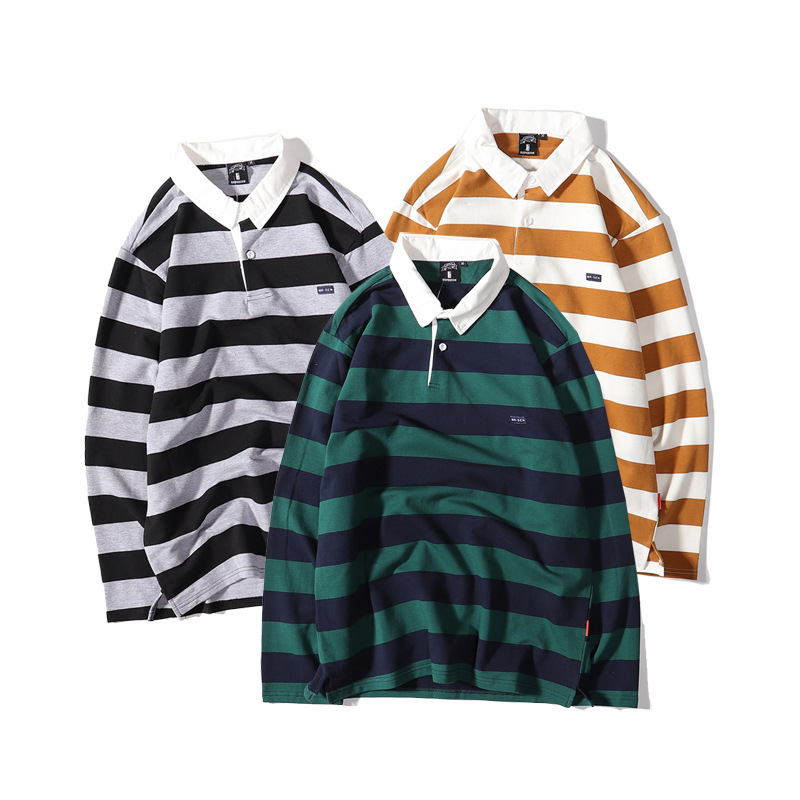 Autumn new original spring striped long-...