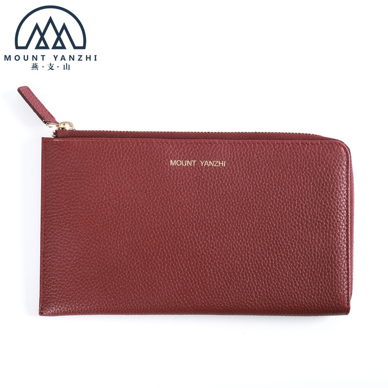 long wallet for traveling with zipper
