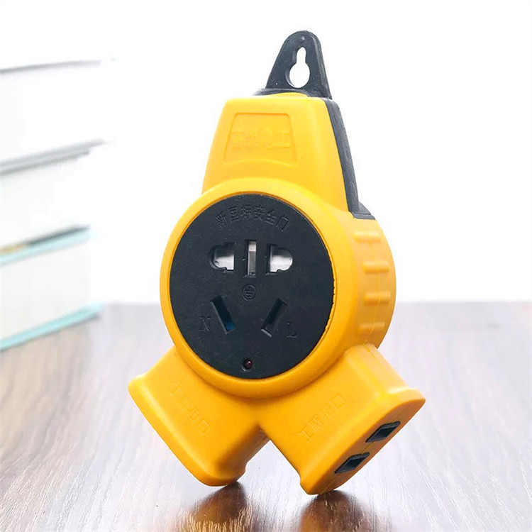 小黄人地拖 11孔地拖插座 一体铜片插板 安全门新国标11孔插线板