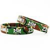 Basketball two-color camouflage adjustable silica gel bracelet