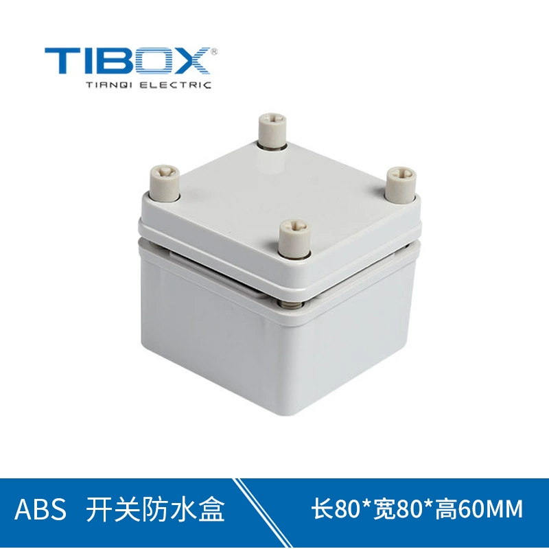 Оптовая продажа электрической коробки распределительной коробки кабеля ИП66 коробки силы 0808 АБС Коробки Переключателя ТИБОС водоустойчивая