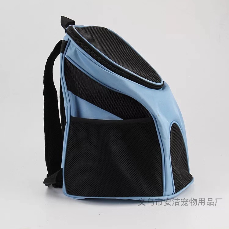 En stock popular mascota mochila portátil de moda Oxford tela mochila gato perro pecho expuesto transpirable