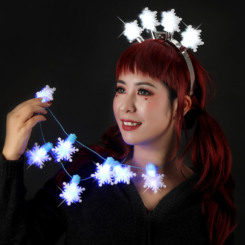 80g Weight Costume Props Event & Party Supplies Necklace Classification Fashion Snowflake Plastic Handmade Unisex Necklace 1 Piece