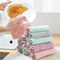 Nordic-style non-stick kitchen wipe hands towel absorbent dishwashing cloth thick table cloth towel