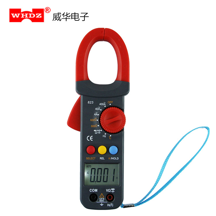 钳形电流表 WH823 钳形表 测电容 温度 频率 自动量程 大电流数显