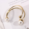 Bracelet, fashionable big accessory from pearl, European style, Korean style, simple and elegant design