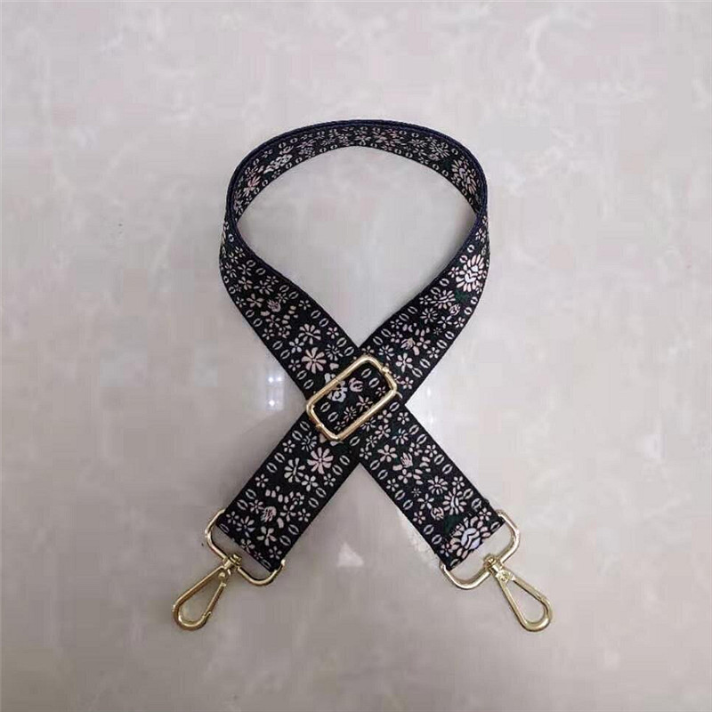 90g Weight Single Shoulder Strap Strap Type Daily Occasion Polyester Material Flower Pattern All Seasons Season Unisex Gender Metal Button Design Fashion Style Sewing Craft All Seasons Polyester Flower Single Shoulder Strap Bag Accessories 2