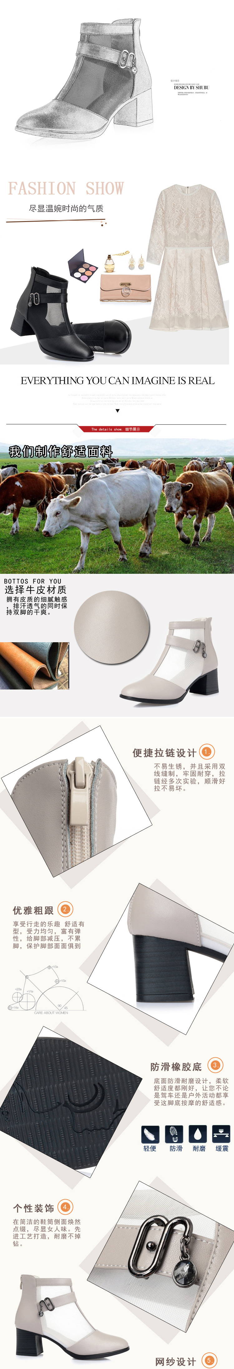 Bottes femme en En cuir - Ref 3355335 Image 9