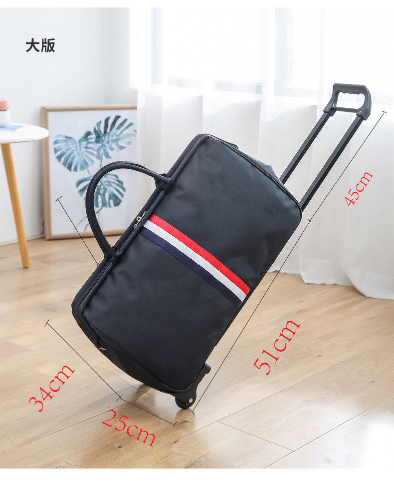 Retro moda trolley bolsa de viaje bolso de equipaje trolley bolsa de equipaje impermeable Universidad bolsa de la carretilla