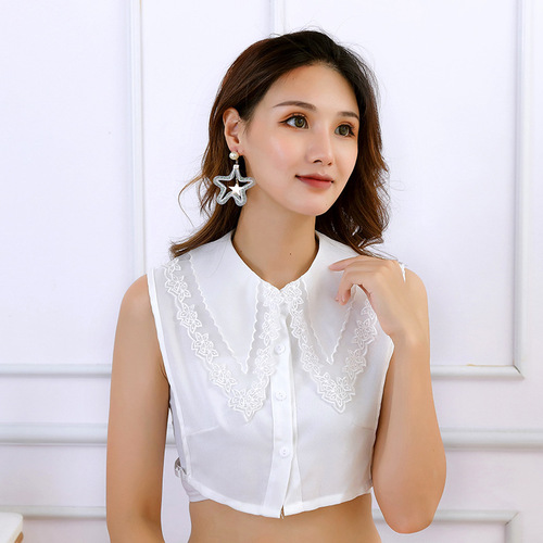 Korean style women's collar lace necklace fake collar decoration fake collar doll collar Korean black fake collar