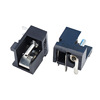 Power socket DC-004 needle exposure 5.5*2.1 3 pin plug-in board-type power supply maternal square 90 degrees plug-in