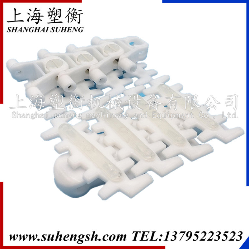 103贴胶防滑柔性链 摩擦顶柔性链板 橡胶防滑齿形链 7200止滑板链