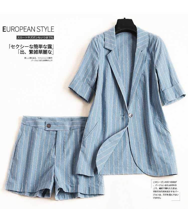 Costume femme SPLIT en Coton et lin - Ref 3334597 Image 7