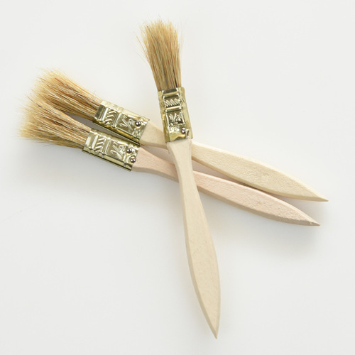 Wholesale Small Bristle Brushes Half-inch Pig Bristle Brushes 0.5-inch Wooden Handle Small Brushes Paint Brushes High-Temperature Resistant Corrosion Resistant Hog Bristle Brushes