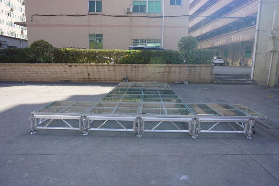 铝合金拼装舞台 婚庆庆典活动舞台 圆形铝合金舞台 玻璃舞台