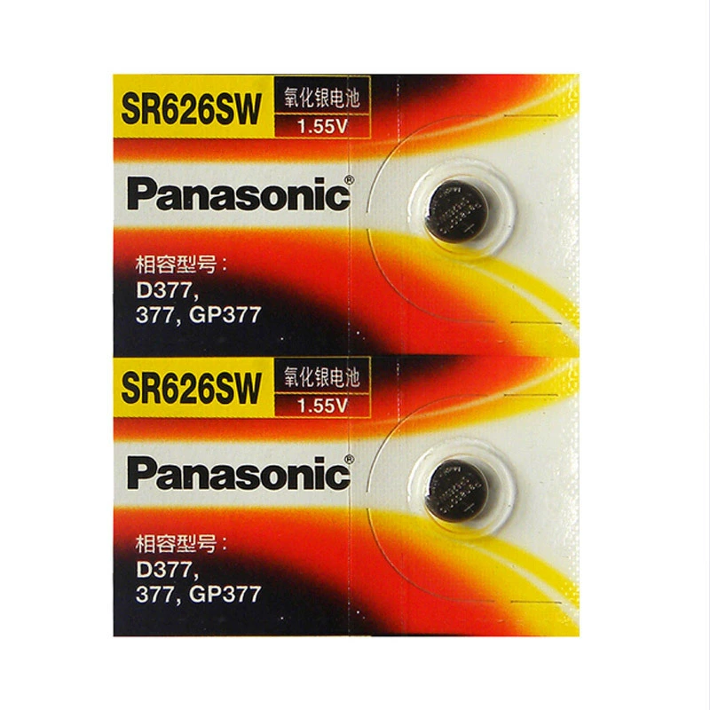 Японский импорт Panasonic серебряпидий SR626SW 377a 364 621 527 616 кнопочная батарейка для часов