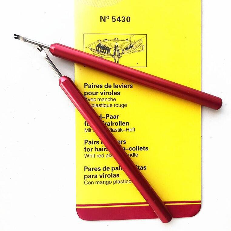 修表工具 国产5430 红色起针铲 起针钳 游丝夹套装撬杆 手表维修