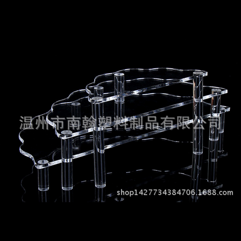 厂家定制亚克力三层展示架珠宝首饰架收纳架有机玻璃展示架